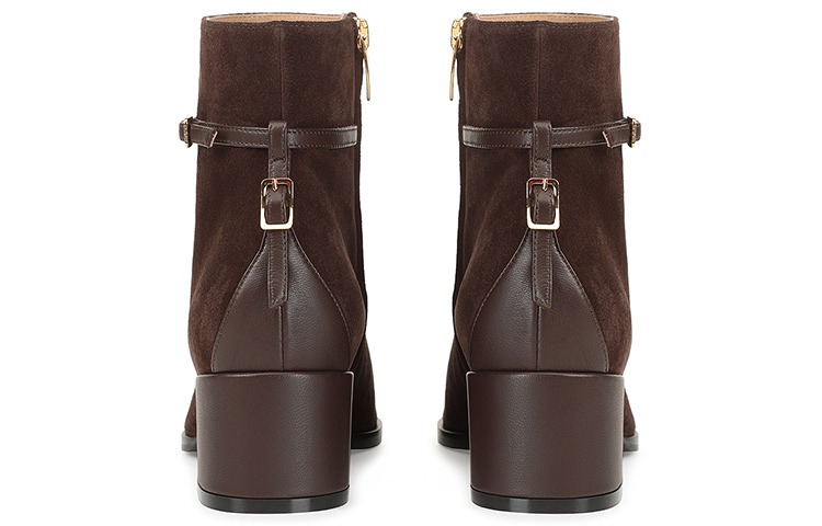 (W) SERGIO ROSSI SR Chris Boot 'Brown Velvet Leather' 圖 4