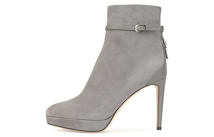 (W) SERGIO ROSSI SR Chris Bootie 'Grey Suede'