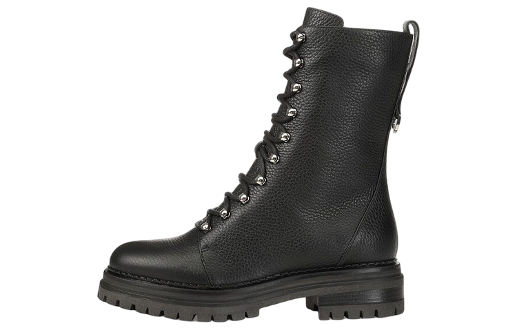 (Women) SERGIO ROSSI Sr Joan 'Black Leather Moto' A92020MMVR134701000