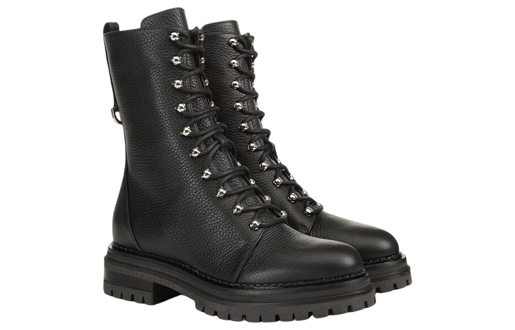 (W) SERGIO ROSSI Sr Joan 'Black Leather Moto' 圖 3