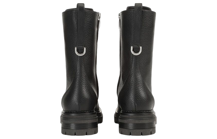 (W) SERGIO ROSSI Sr Joan 'Black Leather Moto' 圖 5