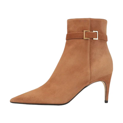 (W) SERGIO ROSSI SR Mini Prince 'Brown Suede Ankle Boot'