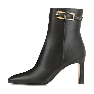 (W) SERGIO ROSSI Sr Nora 'Black Leather'