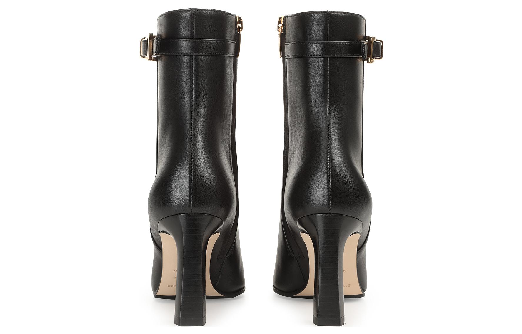 Shop (W) SERGIO ROSSI Sr Nora 'Cuero Negro' A99760MNAN07330