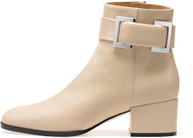 (Women) SERGIO ROSSI SR Prince 'Beige Leather Ankle' A88930MNAN073109180 (Women) SERGIO ROSSI SR Prince 'Beige Leather Ankle' A88930MNAN073109180