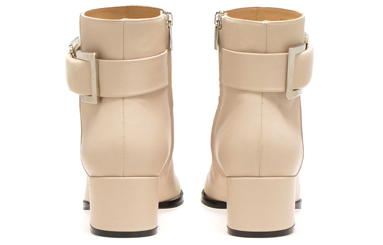 Shop (W) 塞尔吉奥·罗西 SR王子米色皮革短靴 A88930MNAN073109180