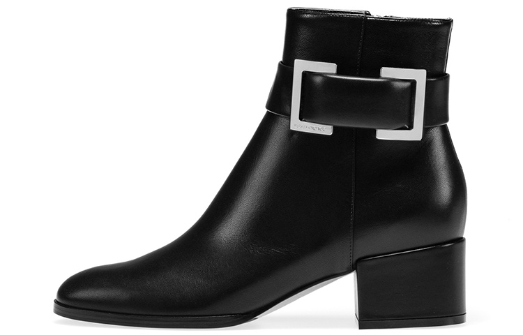 (W) SERGIO ROSSI SR Prince 'Fashion Leather Ankle Boot Black'