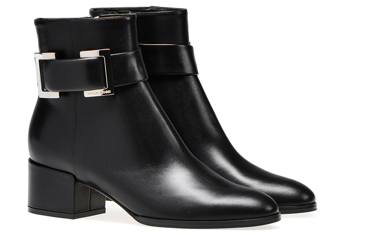 (W) SERGIO ROSSI SR Prince 'Fashion Leather Ankle Boot Black' 圖 2
