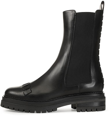 (Women) SERGIO ROSSI SR Tiedup 'Black Leather' A98140MMV1204701000 Buy (Women) SERGIO ROSSI SR Tiedup 'Black Leather' A98140MMV1204701000