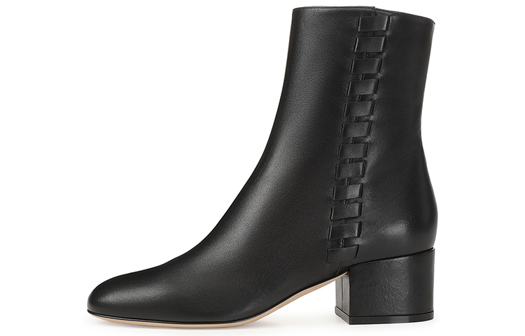 (Women) SERGIO ROSSI SR Tiedup 'Black Leather Ankle' A98120MNAN071101000