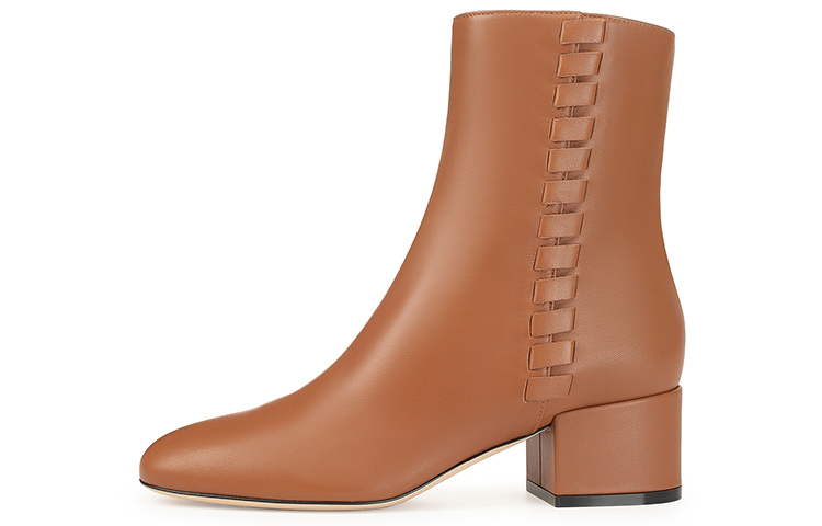 Buy (W) SERGIO ROSSI SR Tiedup 'Sepatu Boot Kulit Coklat' A98120MNAN071102230