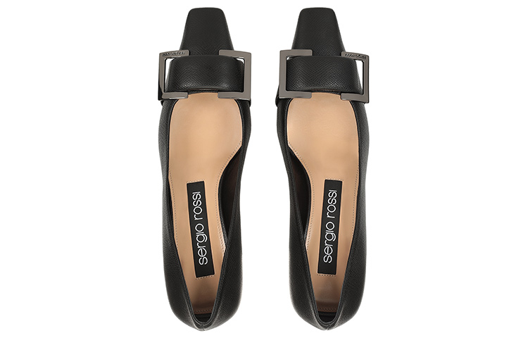 (W) SERGIO ROSSI SR Twenty 'Black Leather High Heel' 圖 3