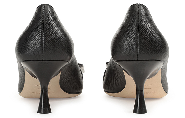 (W) SERGIO ROSSI SR Twenty 'Black Leather High Heel' 圖 4