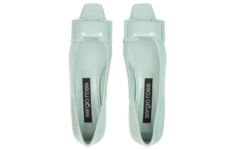(W) SERGIO ROSSI SR Twenty 'Green Patent Leather Flats' 圖 3