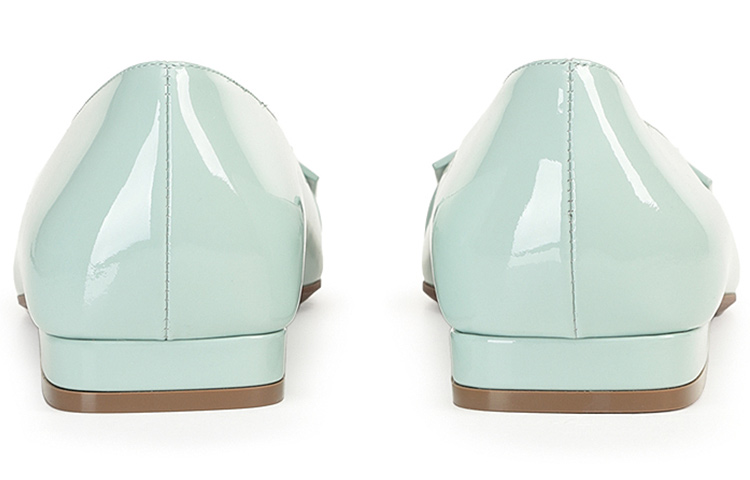 (W) SERGIO ROSSI SR Twenty 'Green Patent Leather Flats' 圖 4