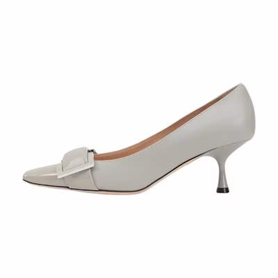 (W) SERGIO ROSSI sr Twenty 'Grey Pointed High Heels'