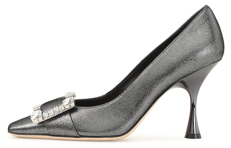 (Women) SERGIO ROSSI SR Twenty High Heels 'Black Grey' A92861MCA3011548090