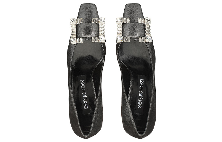 (W) SERGIO ROSSI SR Twenty High Heels 'Black Grey' 圖 3