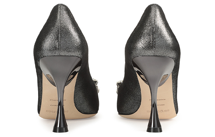 (W) SERGIO ROSSI SR Twenty High Heels 'Black Grey' 圖 4