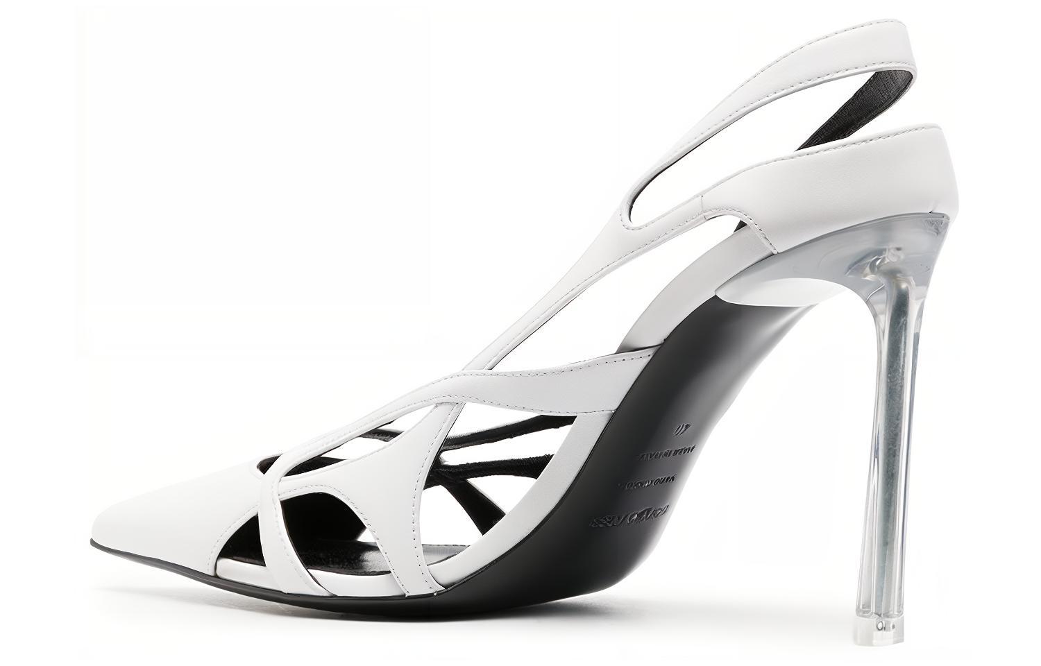 (W) SERGIO ROSSI Stiletto 'White Cut-Out Pointed Toe' 圖 4
