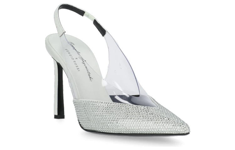 (W) SERGIO ROSSI Stiletto Heels 'Silver Embellished' 圖 2
