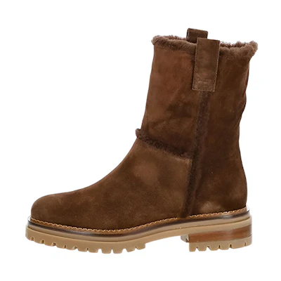 (W) SERGIO ROSSI Suede Ankle Boots 'Brown Fashion'