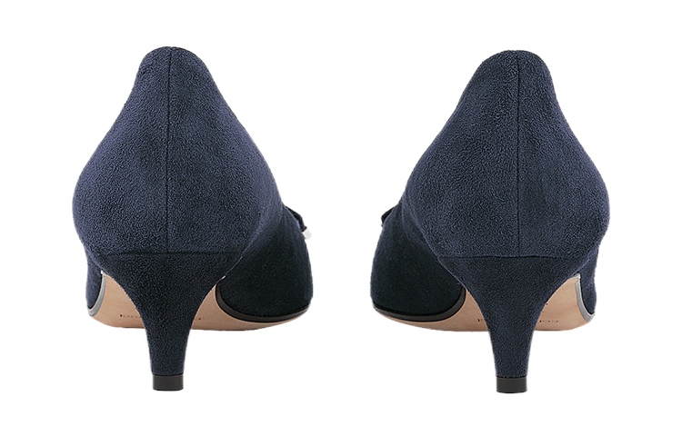 (W) SERGIO ROSSI Suede Mid-Heel Pumps 'Sea Blue' 圖 5