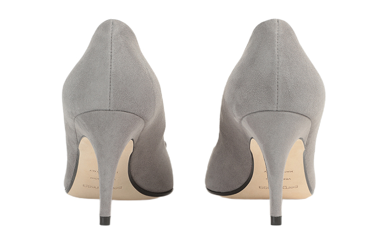 (W) SERGIO ROSSI Suede Pointed-Toe High Heels 'Grey' 圖 4