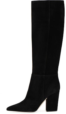 (Women) SERGIO ROSSI Suede Pointed-Toe Tall Boots 'Black' A85412MCAZ013101000 Buy (Women) SERGIO ROSSI Suede Pointed-Toe Tall Boots 'Black' A85412MCAZ013101000