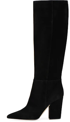 (Women) SERGIO ROSSI Suede Pointed-Toe Tall Boots 'Black' A85412MCAZ013101000 Buy (Women) SERGIO ROSSI Suede Pointed-Toe Tall Boots 'Black' A85412MCAZ013101000
