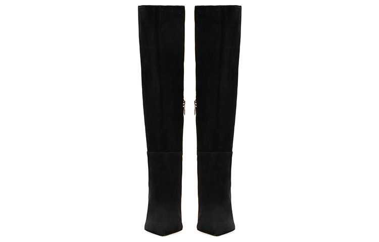 Lookbook (Women) SERGIO ROSSI Suede Pointed-Toe Tall Boots 'Black' A85412MCAZ013101000