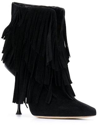 (Women) SERGIO ROSSI Tassel Leather Ankle Boots 'Black' A84751MCA1041000 Order (Women) SERGIO ROSSI Tassel Leather Ankle Boots 'Black' A84751MCA1041000