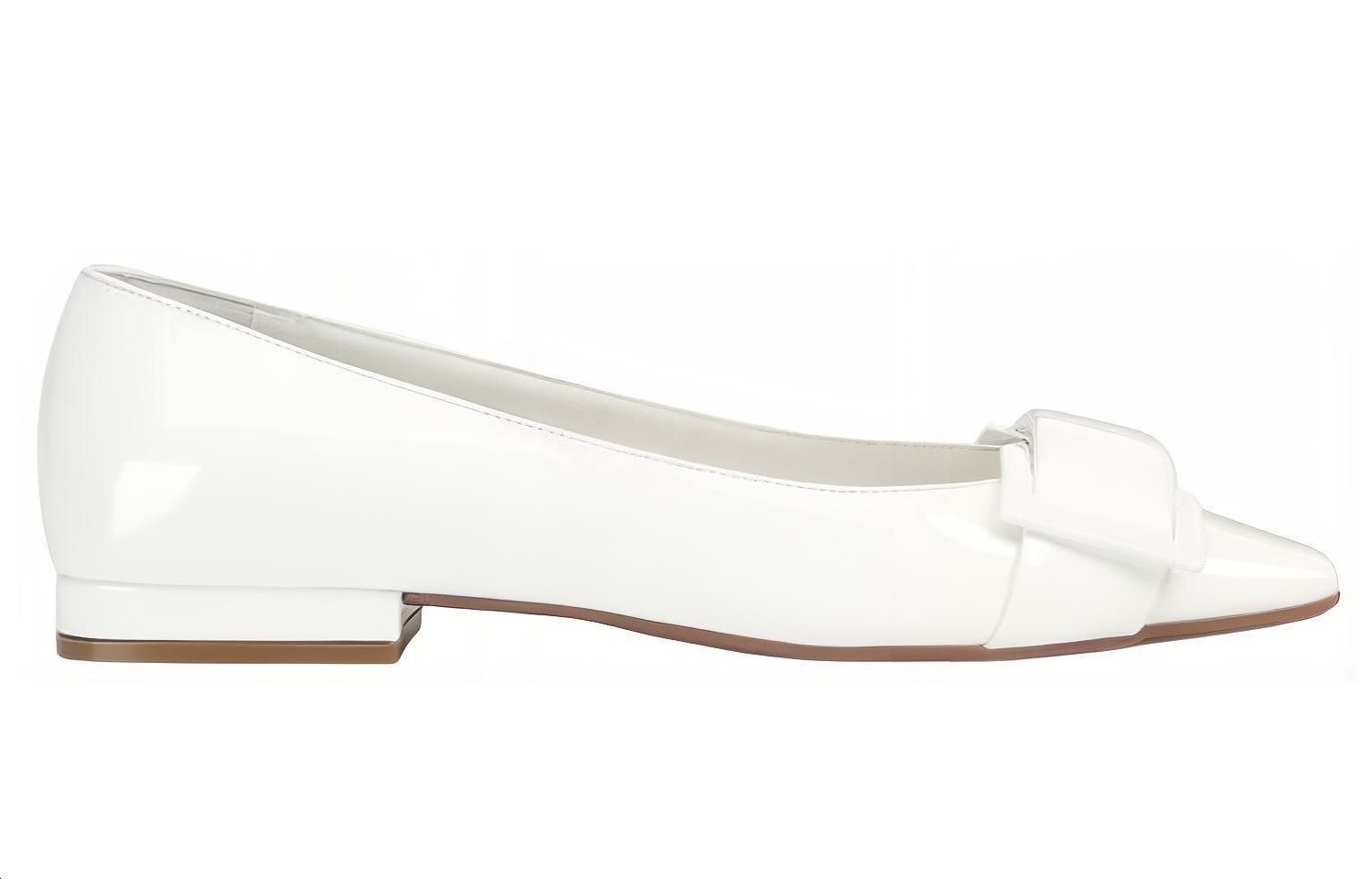 (W) SERGIO ROSSI Twenty Ballet Flat 'White' 圖 2