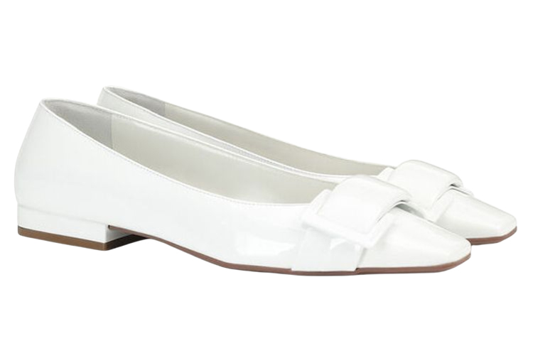 (W) SERGIO ROSSI Twenty Ballet Flat 'White' 圖 3