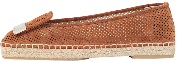 (Women) SERGIO ROSSI Velvet Espadrille Flats 'Brown' A94490MFI4714102230 (Women) SERGIO ROSSI Velvet Espadrille Flats 'Brown' A94490MFI4714102230