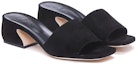 Order (W) SERGIO ROSSI Velvet Mule 'Tumit Blok Hitam' A93750MCAM331000
