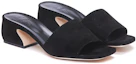 Order (Women) SERGIO ROSSI Velvet Mule 'Black Block Heel' A93750MCAM331000
