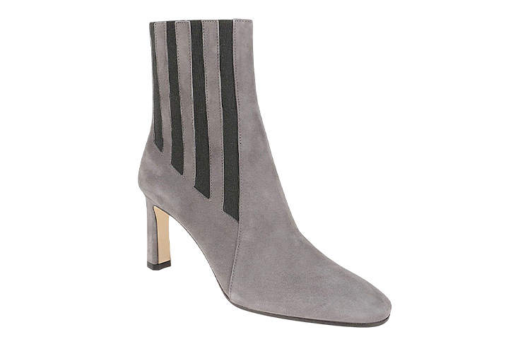 (W) SERGIO ROSSI Velvet Slip-On Ankle Boots 'Grey' 圖 2