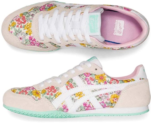 (W) Onitsuka Tiger Serrano x Liberty 'Pink' Sepatu Olahraga Wanita 1182A362-100 Lookbook (W) Onitsuka Tiger Serrano x Liberty 'Pink' Sepatu Olahraga Wanita 1182A362-100