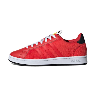 (W) adidas Sesame Street neo Unisex Grand Court Low-Top Sneakers Red/Black