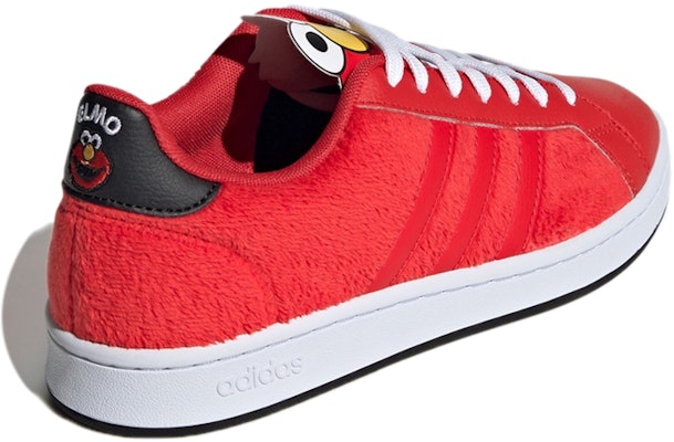 (W) adidas Sesame Street x neo Unisex Grand Court Low-Top Sneakers Merah/Hitam GX3695 Shop (W) adidas Sesame Street x neo Unisex Grand Court Low-Top Sneakers Merah/Hitam GX3695