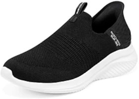 Lookbook Skechers 3.0-舒適系列 一穿即舒防滑耐磨 低筒 運動休閒鞋 女款 黑白