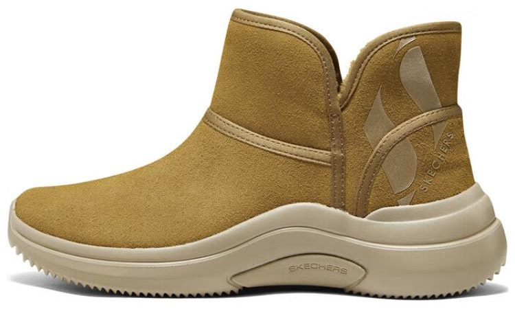 women-skechers-brown-comfort-short-snow-boots-144290-csnt