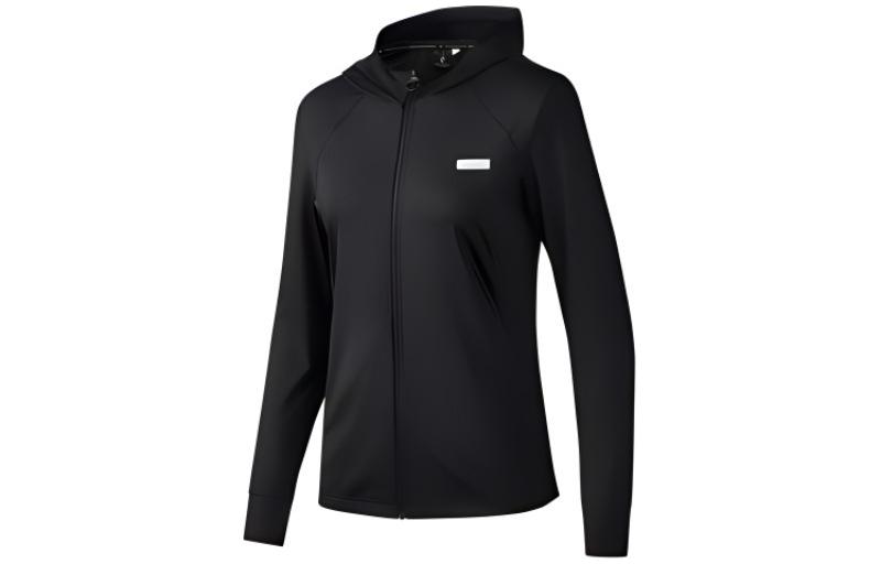 (Women) Skechers  Comfort Elastic Hooded Jacket - Carbon Black P224W077-0018