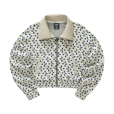 (Women) Skechers Short Stand Collar Zip-Up Jacket with Logo Print. L422W081