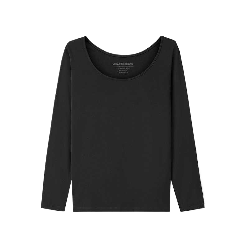 (Women) Skechers  Solid Long-Sleeve Sweatshirt - Fashion Series L425W071-0018