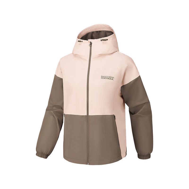 (Women) Skechers  Windproof Loose Fit Hooded Zip Jacket - Simple & Comfortable P226W129-028B