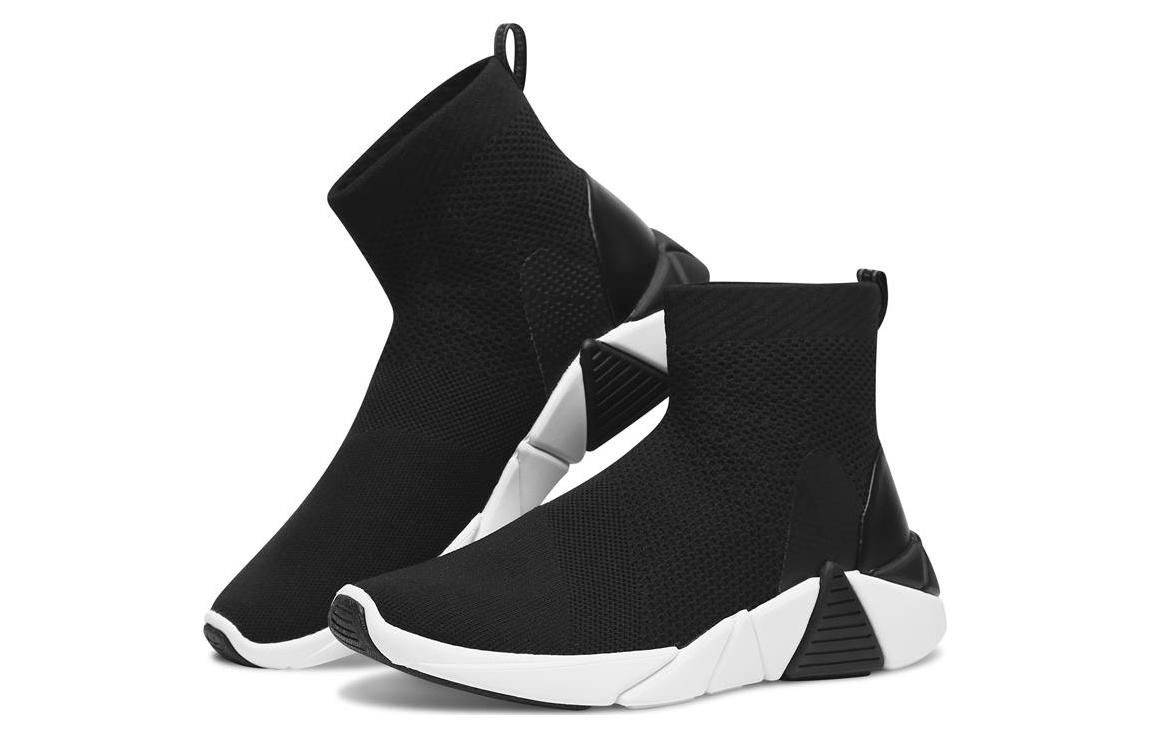Lookbook (Women) Skechers A-Line 'Black Mid-Top' 68827-BLK