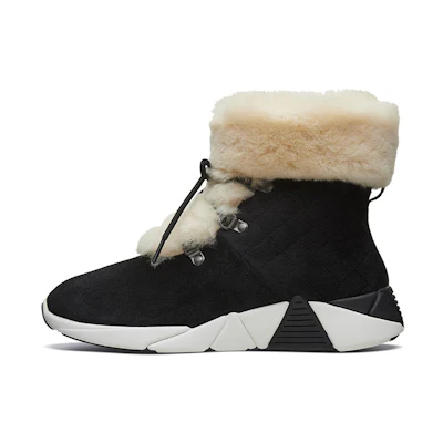 (W) Skechers A - Line 'Black Snow Boot'