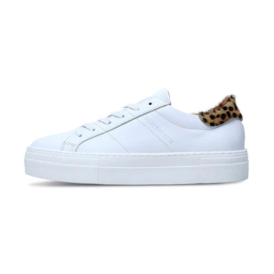 (W) Skechers Alba 'Wild Walkers Leopard White'